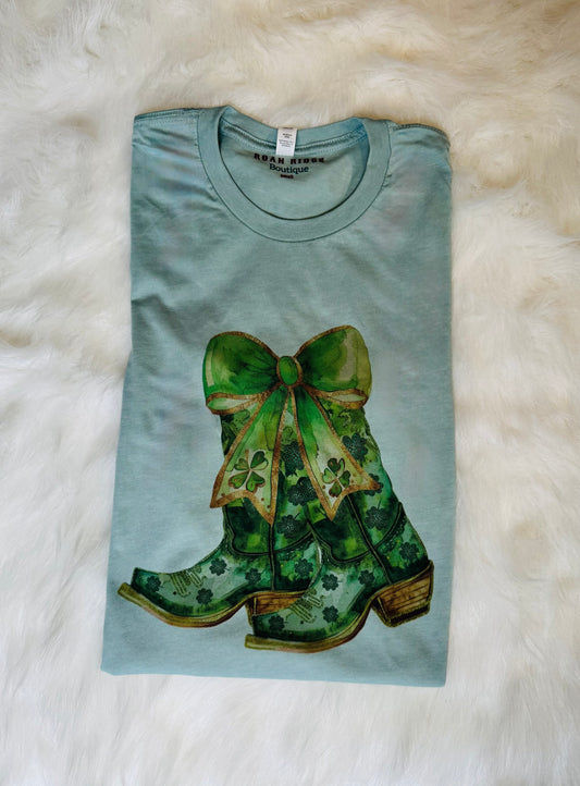 St. Patty’s boots tee