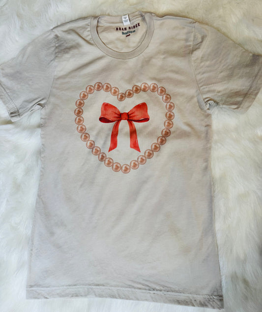 Pearl heart tee