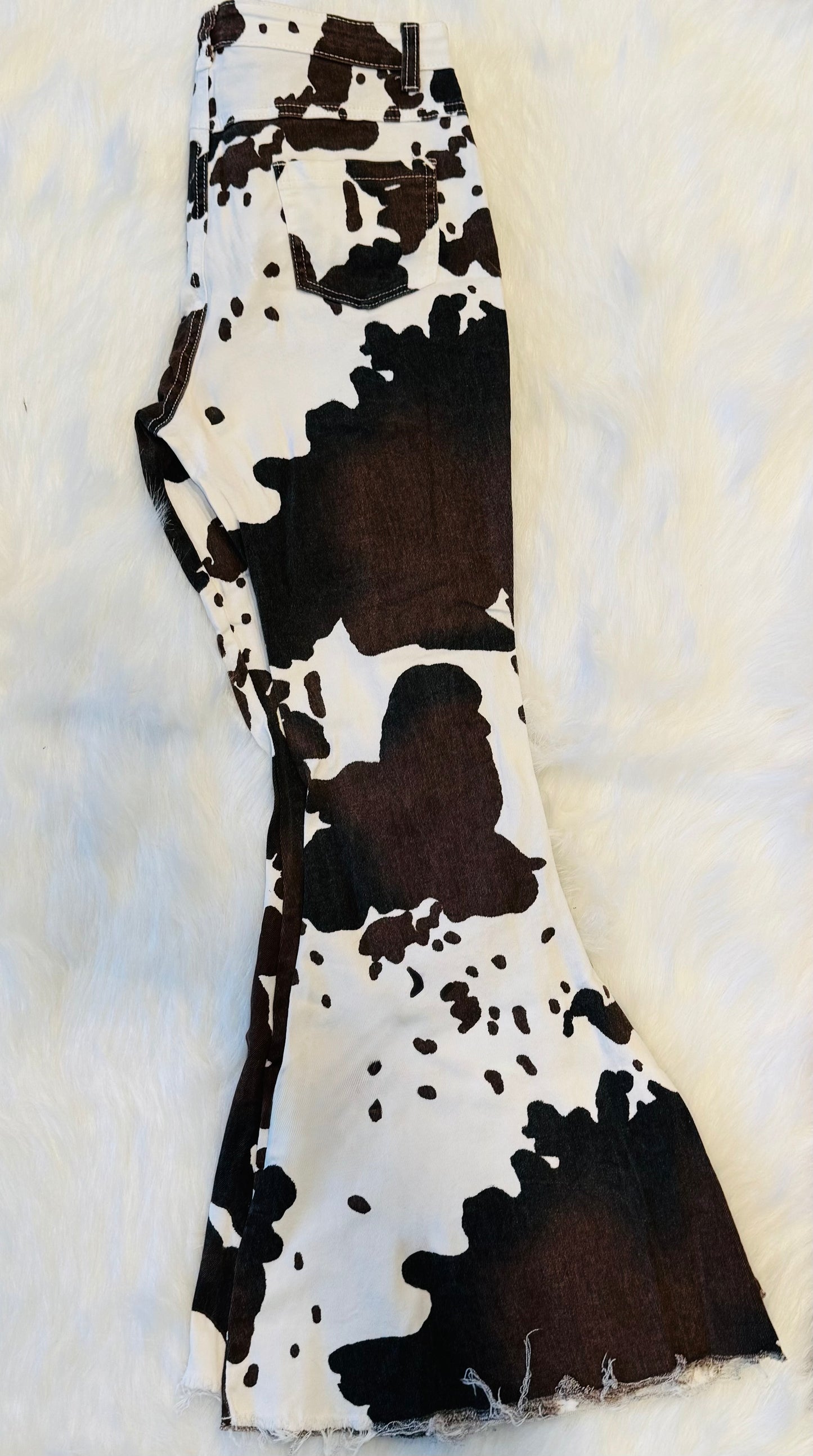Cow print bells