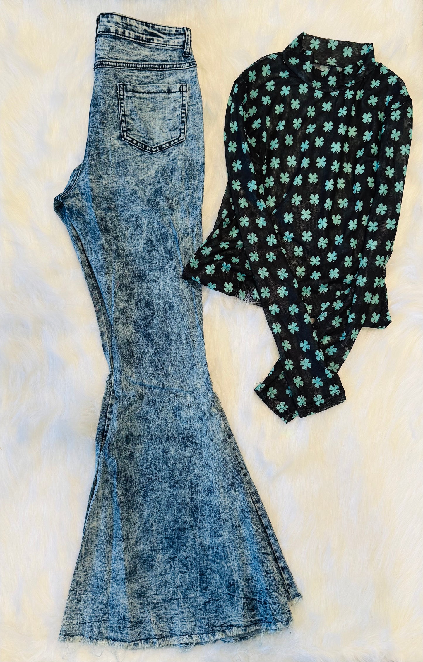 Clover mesh bodysuit